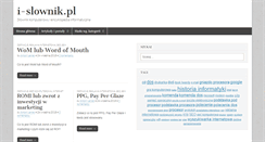 Desktop Screenshot of blog.i-slownik.pl