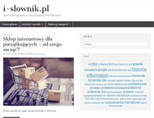 Tablet Screenshot of i-slownik.pl